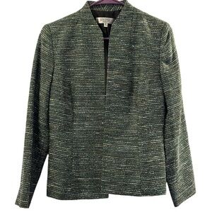 Kasper Blazer Women’s size 8P Green white open front
